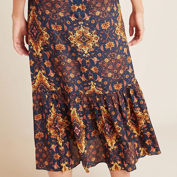 ANTHROPOLOGIE Kachel Tiburon Ruffled Maxi Dress - Picture 11 of 16